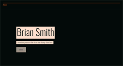 Desktop Screenshot of briansmith.biz